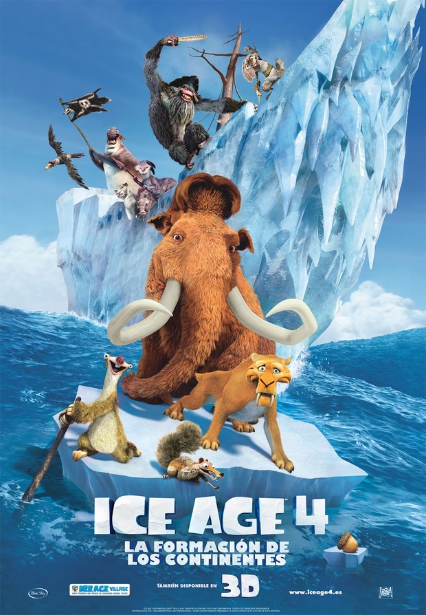 Póster de la película Ice Age 4: La Formación de los Continentes