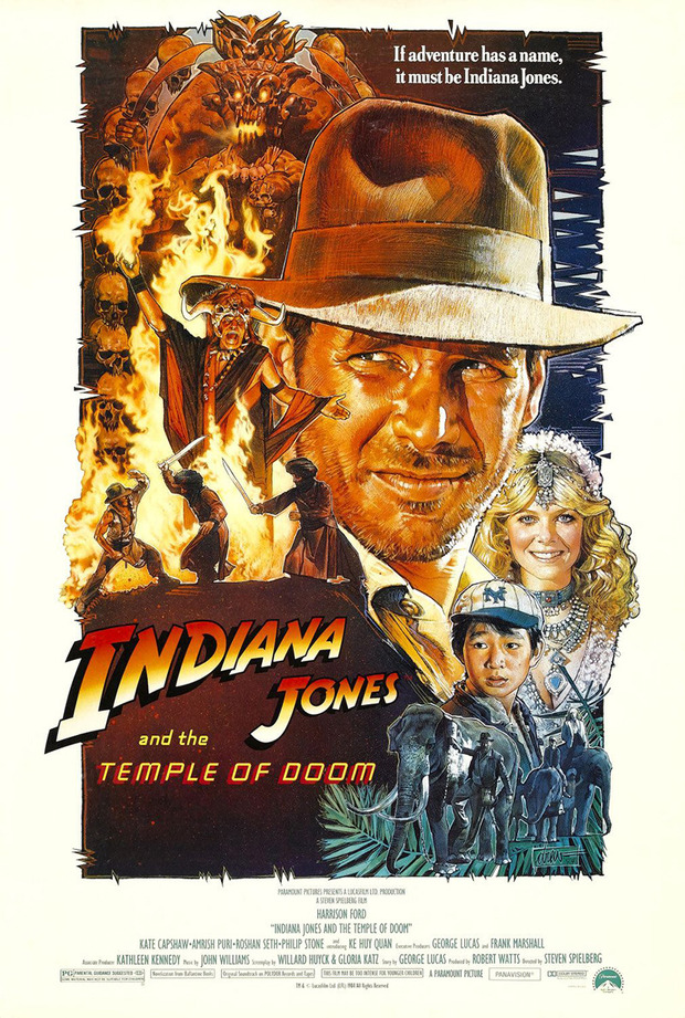 Póster de la película Indiana Jones y El Templo Maldito