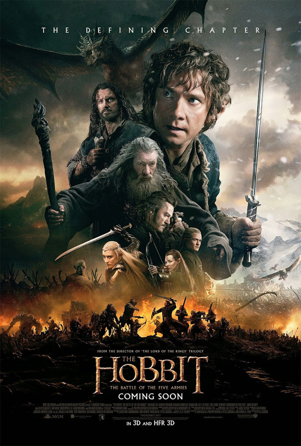 Póster de la película El Hobbit: La Batalla de los Cinco Ejércitos