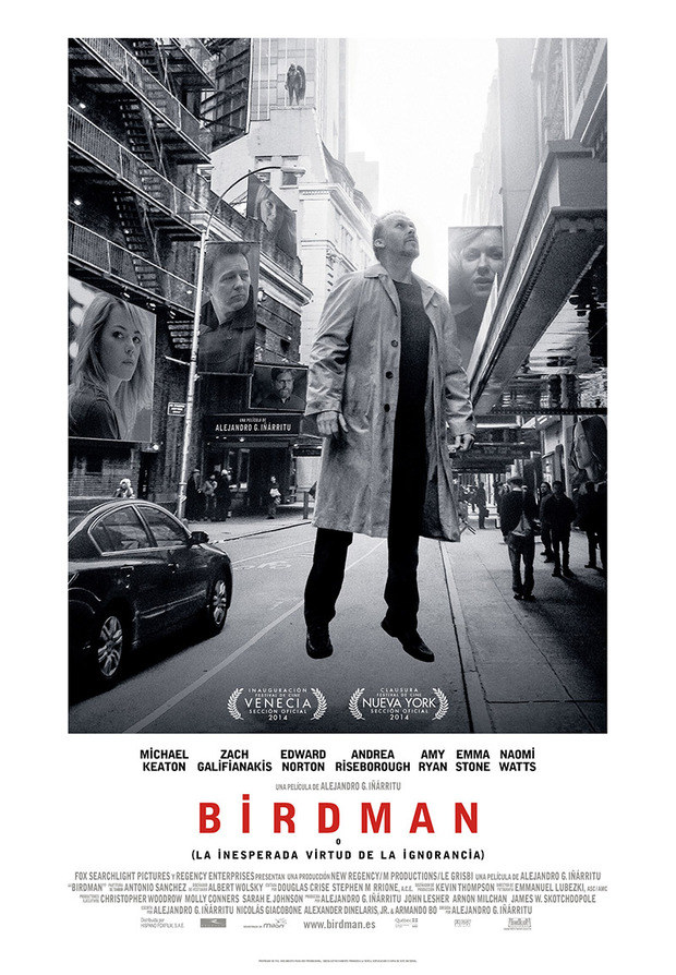 Póster de la película Birdman o (la inesperada virtud de la ignorancia)