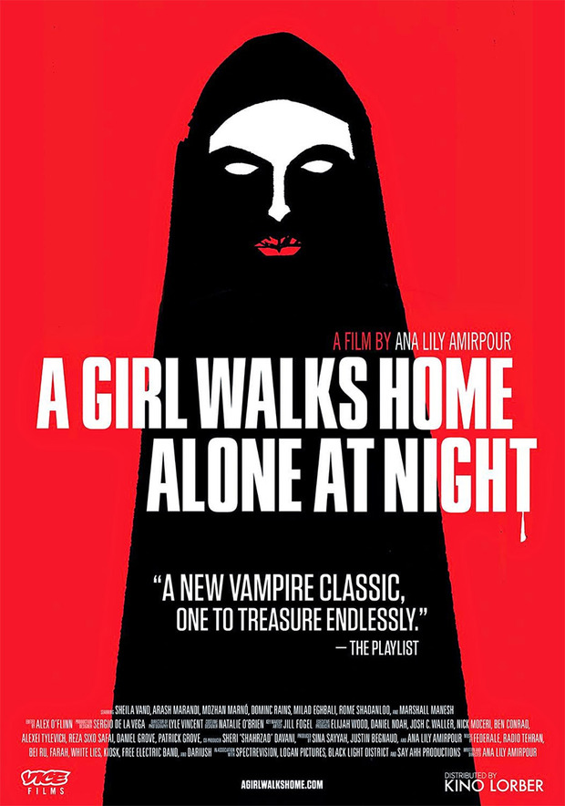 Póster de la película Una Chica vuelve a Casa sola de Noche