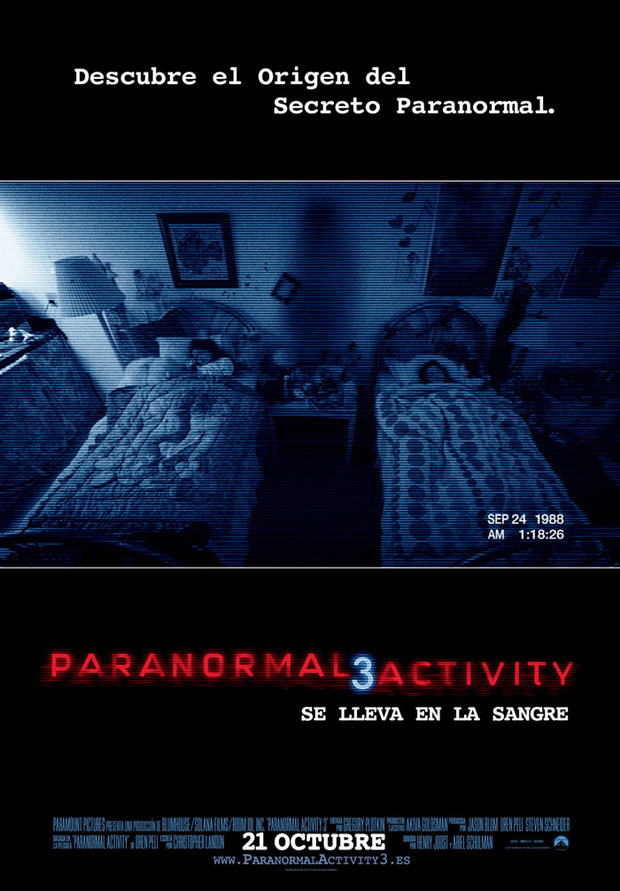 Póster de la película Paranormal Activity 3