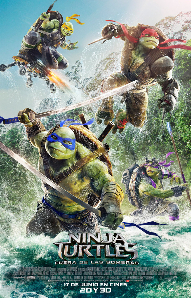Póster de la película Ninja Turtles: Fuera de las Sombras