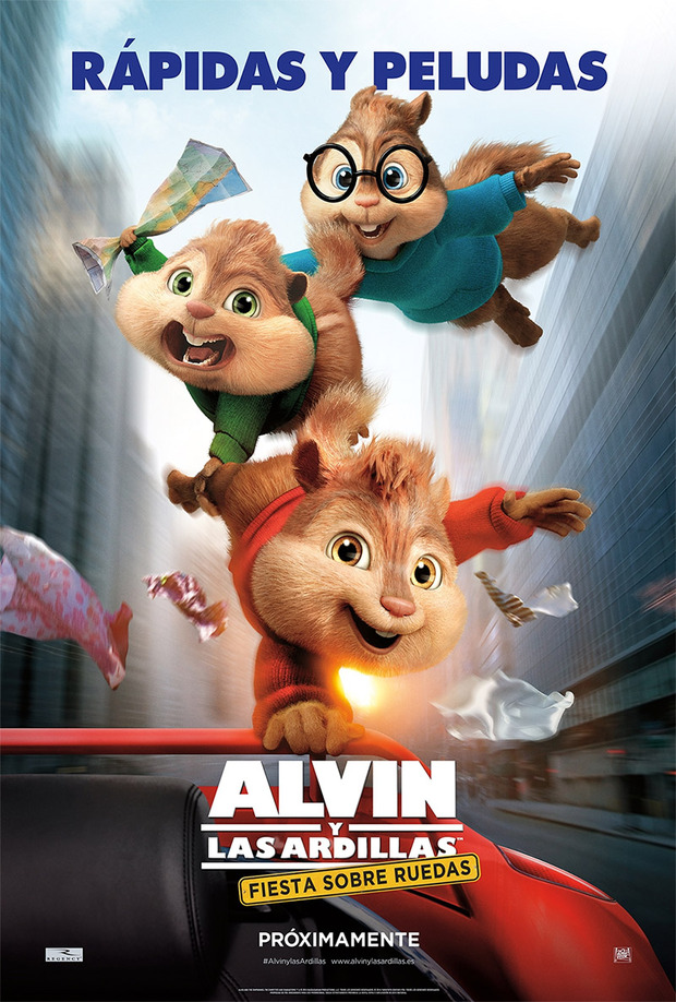 Póster de la película Alvin y las Ardillas: Fiesta sobre Ruedas