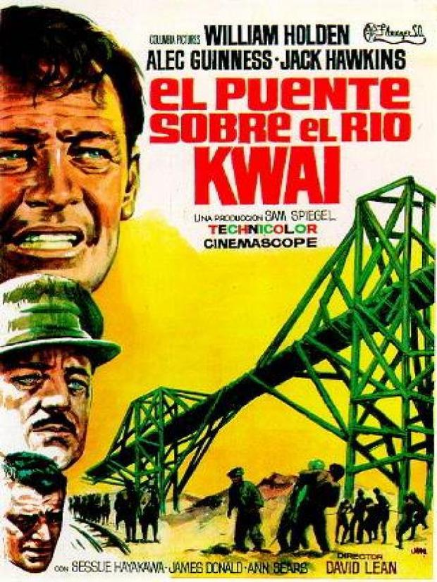 Póster de la película El Puente sobre el Río Kwai