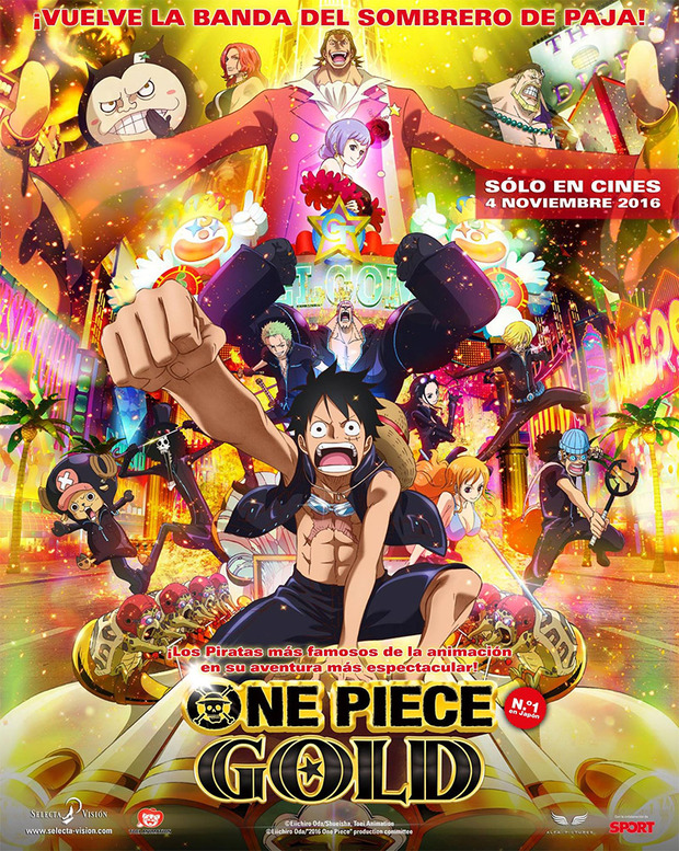 Póster de la película One Piece Gold