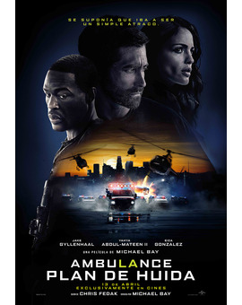 Película Ambulance. Plan de Huida