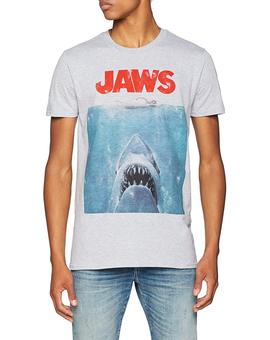 Camiseta de Jaws (Tiburón) en color gris