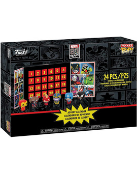 Calendario de Adviento de Marvel con 24 figuras Funko pequeñas