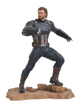 Figura de Capitán America en Vengadores: Infinity War (23 cm) (Diamond Select - Colección Marvel Gallery)