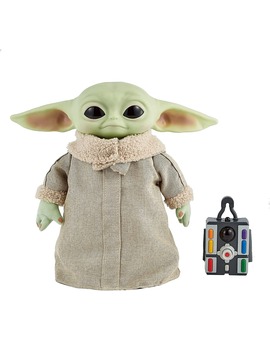 Muñeco electrónico con mando de Baby Yoda (The Child) de la serie The Mandalorian de Star Wars
