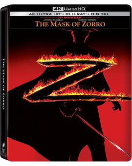 La Máscara del Zorro en Steelbook en UHD 4K