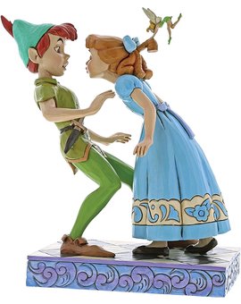 Figura "Un beso inesperado" de Peter Pan y Wendy (Disney Traditions - Jim Shore)