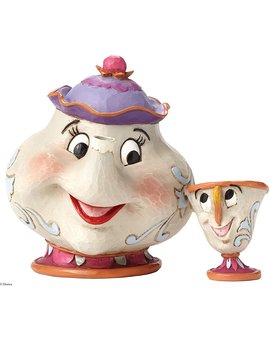 Figura Mrs. Potts and Chip de La Bella y la Bestia (Disney Traditions - Jim Shore)
