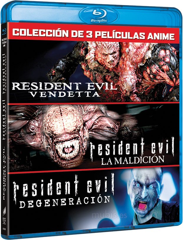 carátula Resident Evil - Colección 3 películas de Anime Blu-ray 1