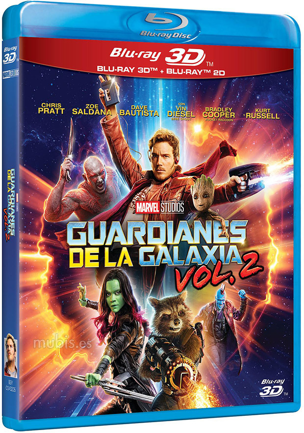 carátula Guardianes de la Galaxia Vol. 2 Blu-ray 3D 1