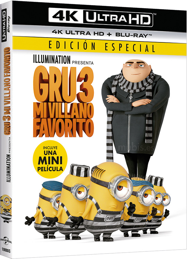 carátula Gru 3 – Mi Villano Favorito Ultra HD Blu-ray 1