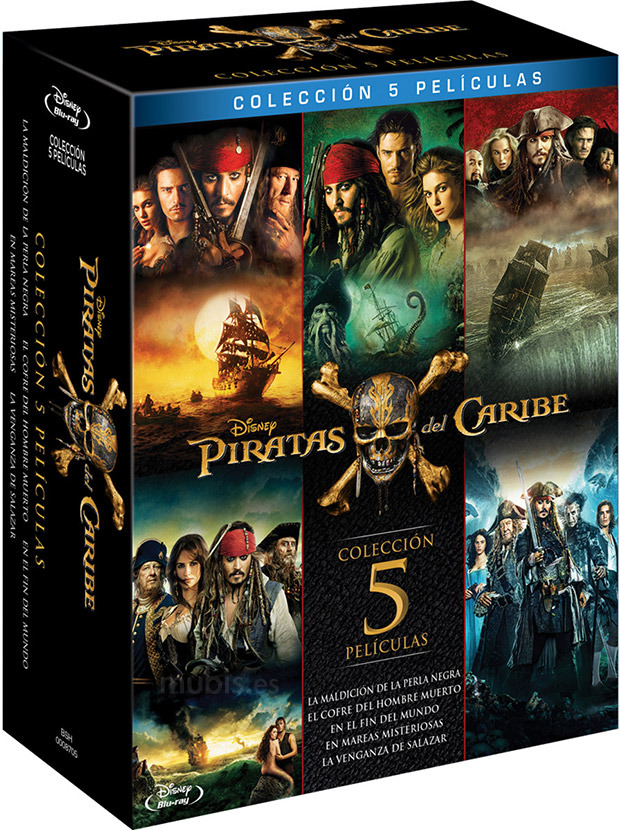 carátula Pack Piratas del Caribe - Colección cinco películas Blu-ray 1