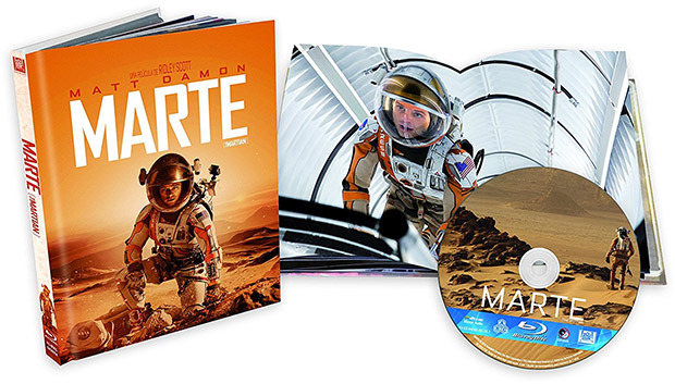 carátula Marte (The Martian) - Edición Libro Blu-ray 1
