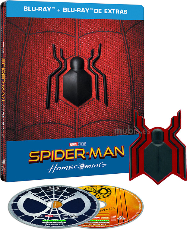 carátula Spider-Man: Homecoming - Edición Metálica Blu-ray 1