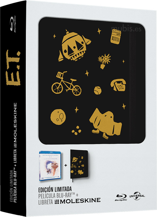 carátula E.T. El Extraterrestre + Libreta Moleskine Blu-ray 1