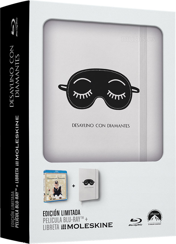 carátula Desayuno con Diamantes + Libreta Moleskine Blu-ray 1