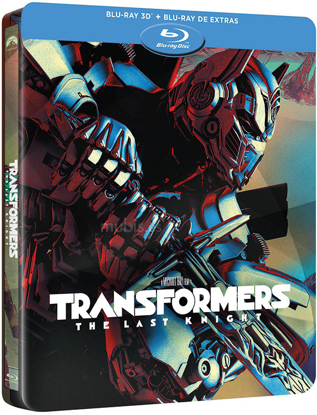 carátula Transformers: El Último Caballero - Edición Metálica Blu-ray 3D 1