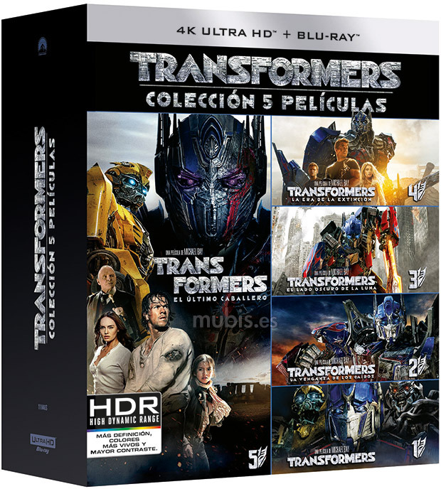 Transformers - Colección 5 Películas Ultra HD Blu-ray