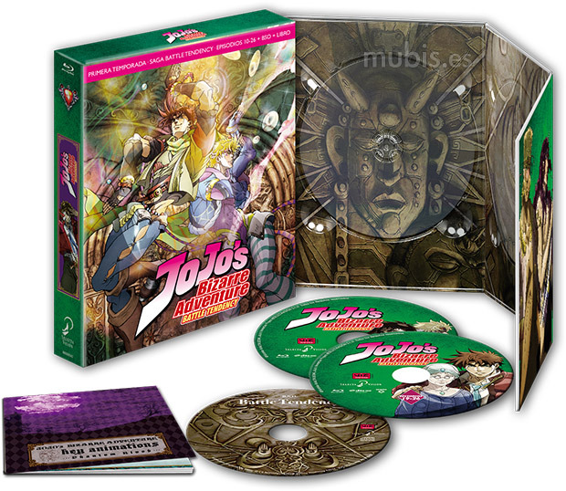 carátula JoJo's Bizarre Adventure Temporada 1 Parte 2 - Saga Battle Tendency (Edición Coleccionista) Blu-ray 1