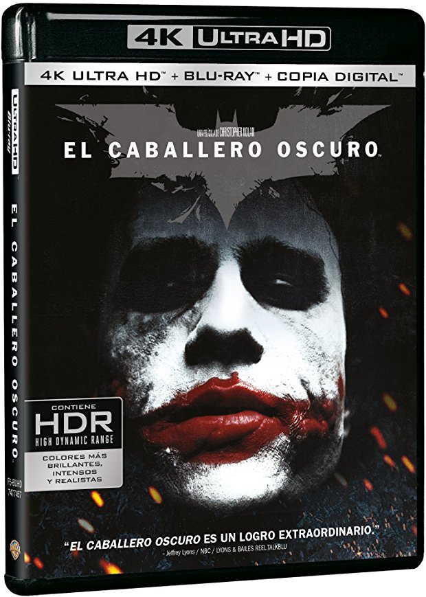 carátula El Caballero Oscuro Ultra HD Blu-ray 1