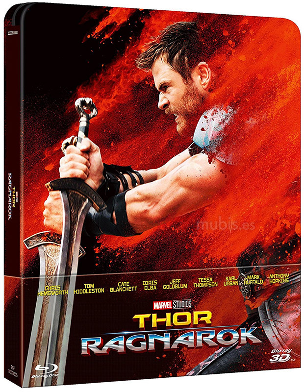 carátula Thor: Ragnarok - Edición Metálica Blu-ray 3D 1