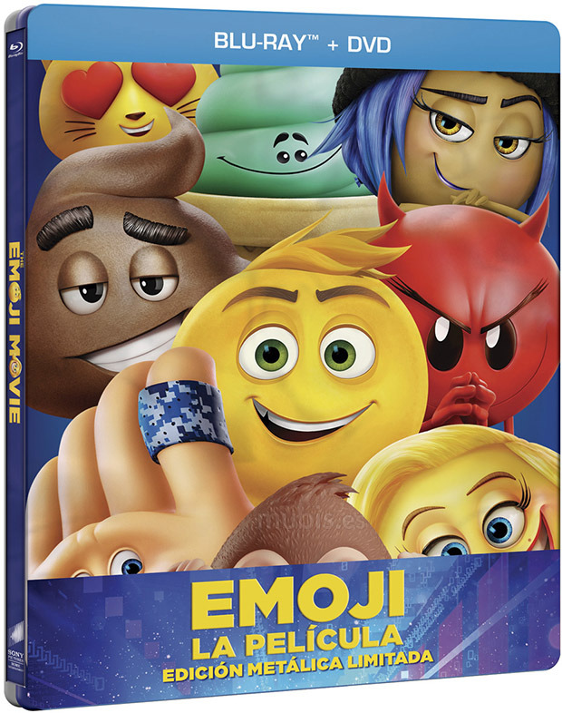 carátula Emoji La Película - Edición Metálica Blu-ray 1