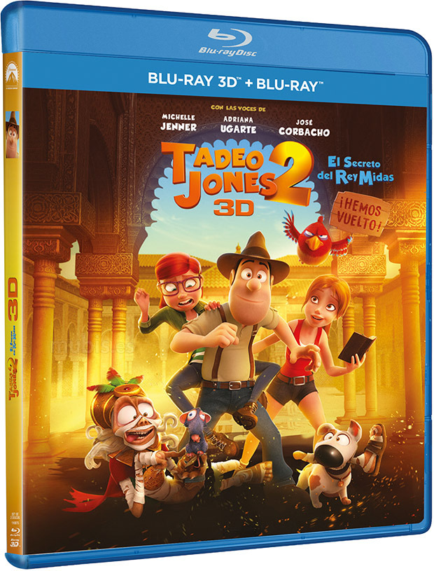 carátula Tadeo Jones 2: El Secreto del Rey Midas Blu-ray 3D 1