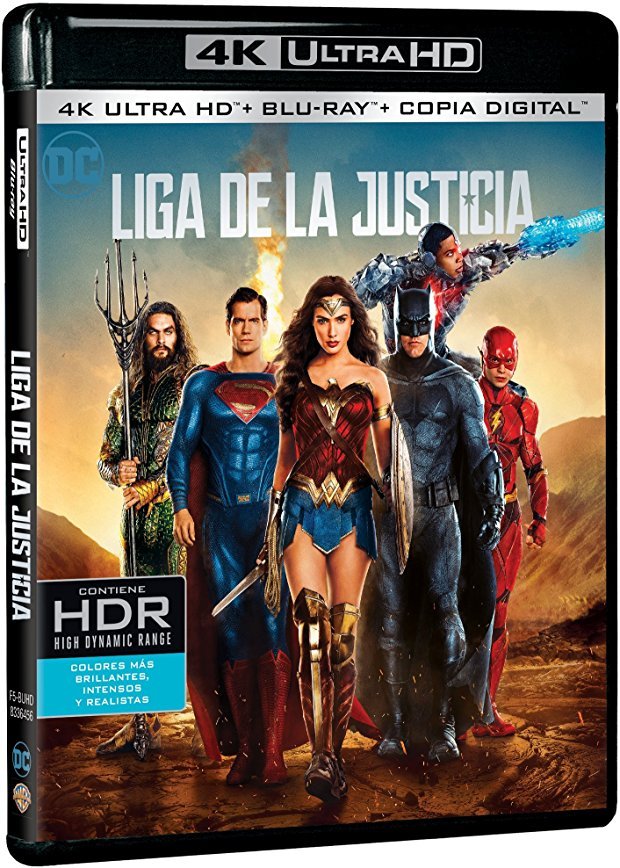 carátula Liga de la Justicia Ultra HD Blu-ray 1