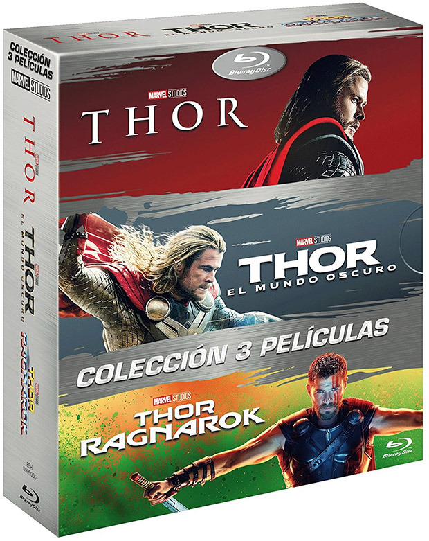 carátula Pack Thor + Thor: El Mundo Oscuro + Thor: Ragnarok Blu-ray 1