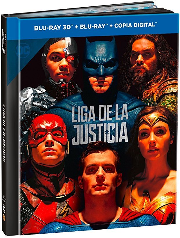 carátula Liga de la Justicia - Edición Libro Blu-ray 3D 1