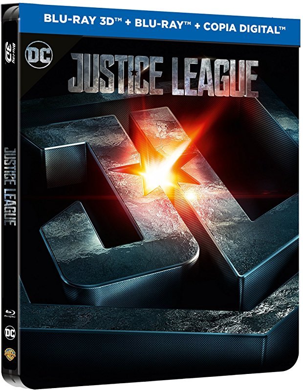 carátula Liga de la Justicia - Edición Metálica Blu-ray 3D 1