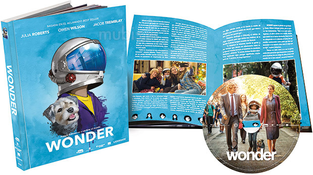 carátula Wonder - Edición Libro Blu-ray 1