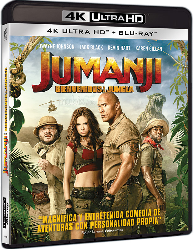 carátula Jumanji: Bienvenidos a la Jungla Ultra HD Blu-ray 1