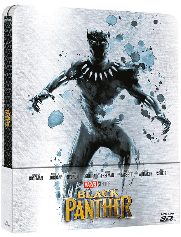 carátula Black Panther - Edición Metálica Blu-ray 3D 1