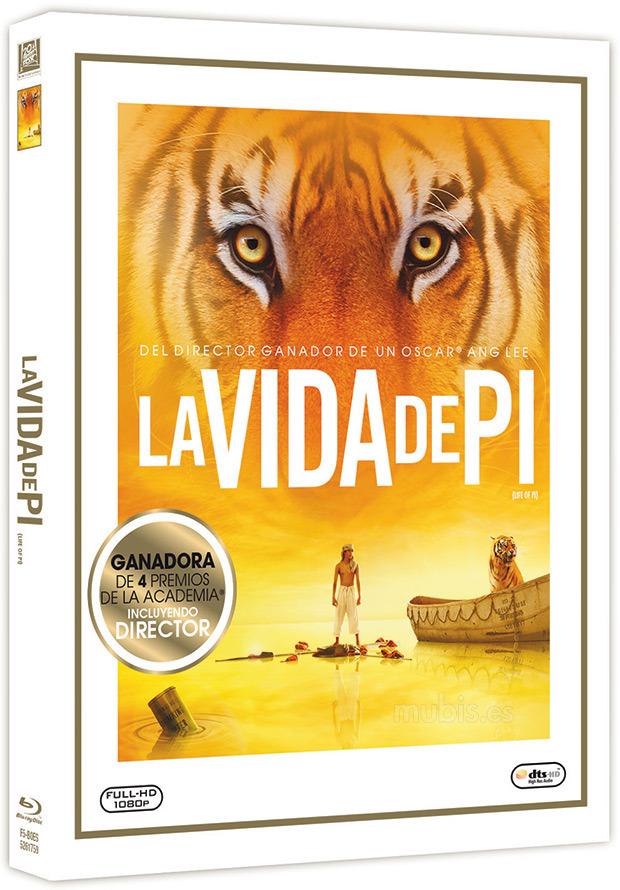 carátula La Vida de Pi (Oscars) Blu-ray 1