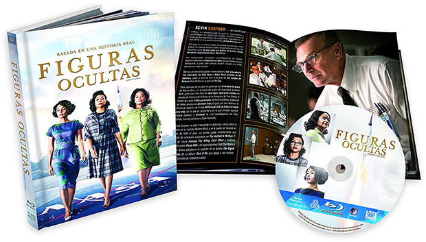 carátula Figuras Ocultas - Edición Libro Blu-ray 1