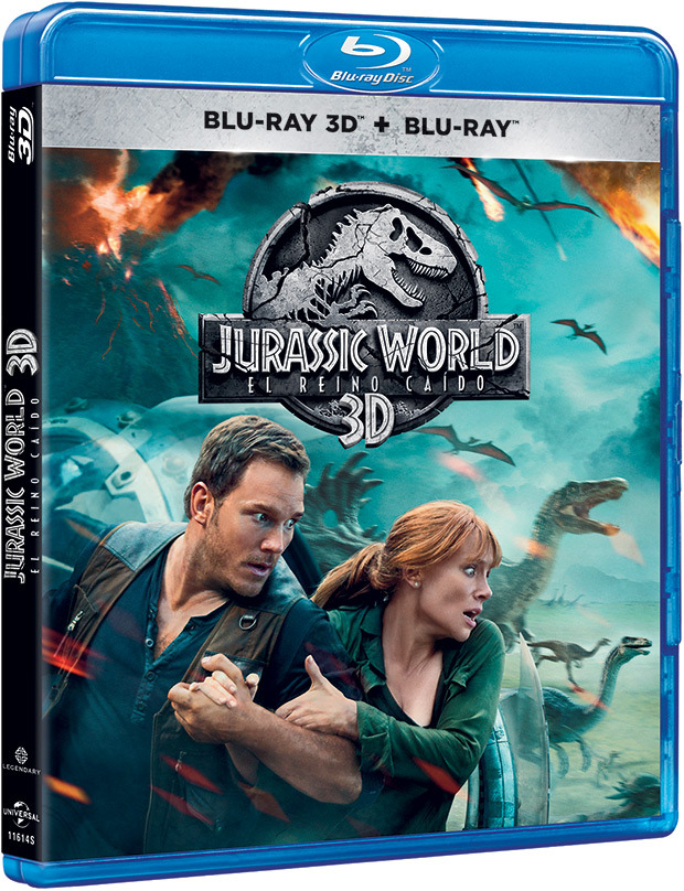 carátula Jurassic World: El Reino Caído Blu-ray 3D 1