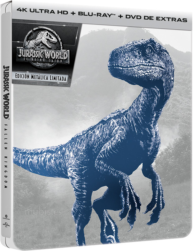 carátula Jurassic World: El Reino Caído - Edición Metálica Ultra HD Blu-ray 1