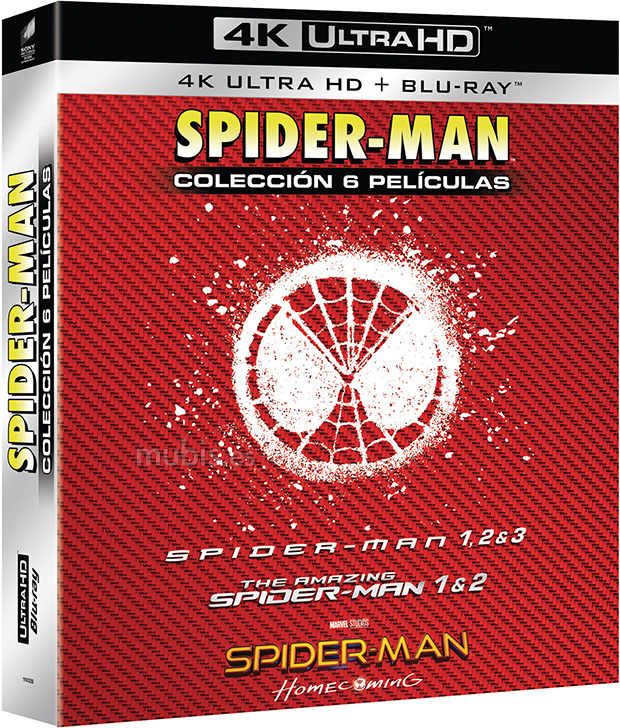 carátula Spider-Man - Colección 6 Películas Ultra HD Blu-ray 1