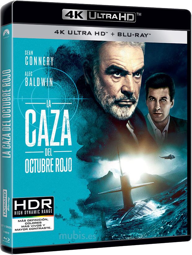 carátula La Caza del Octubre Rojo Ultra HD Blu-ray 1
