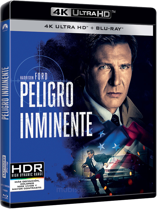 carátula Peligro Inminente Ultra HD Blu-ray 1