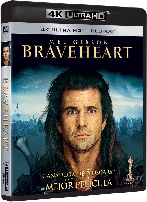 carátula Braveheart Ultra HD Blu-ray 1