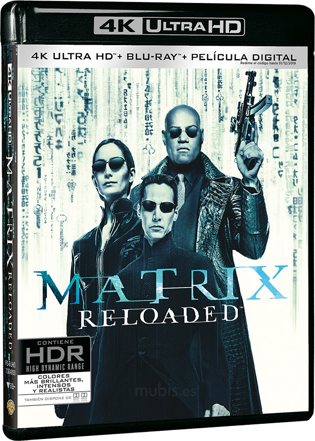 carátula Matrix Reloaded Ultra HD Blu-ray 1