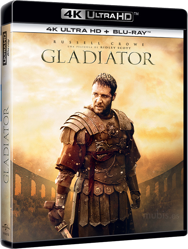 carátula Gladiator (El Gladiador) Ultra HD Blu-ray 1